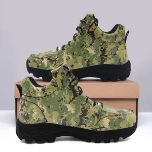 American Navy Working Uniform (NWU) Type III (AOR-2) Woodland Camo Hiking Shoes