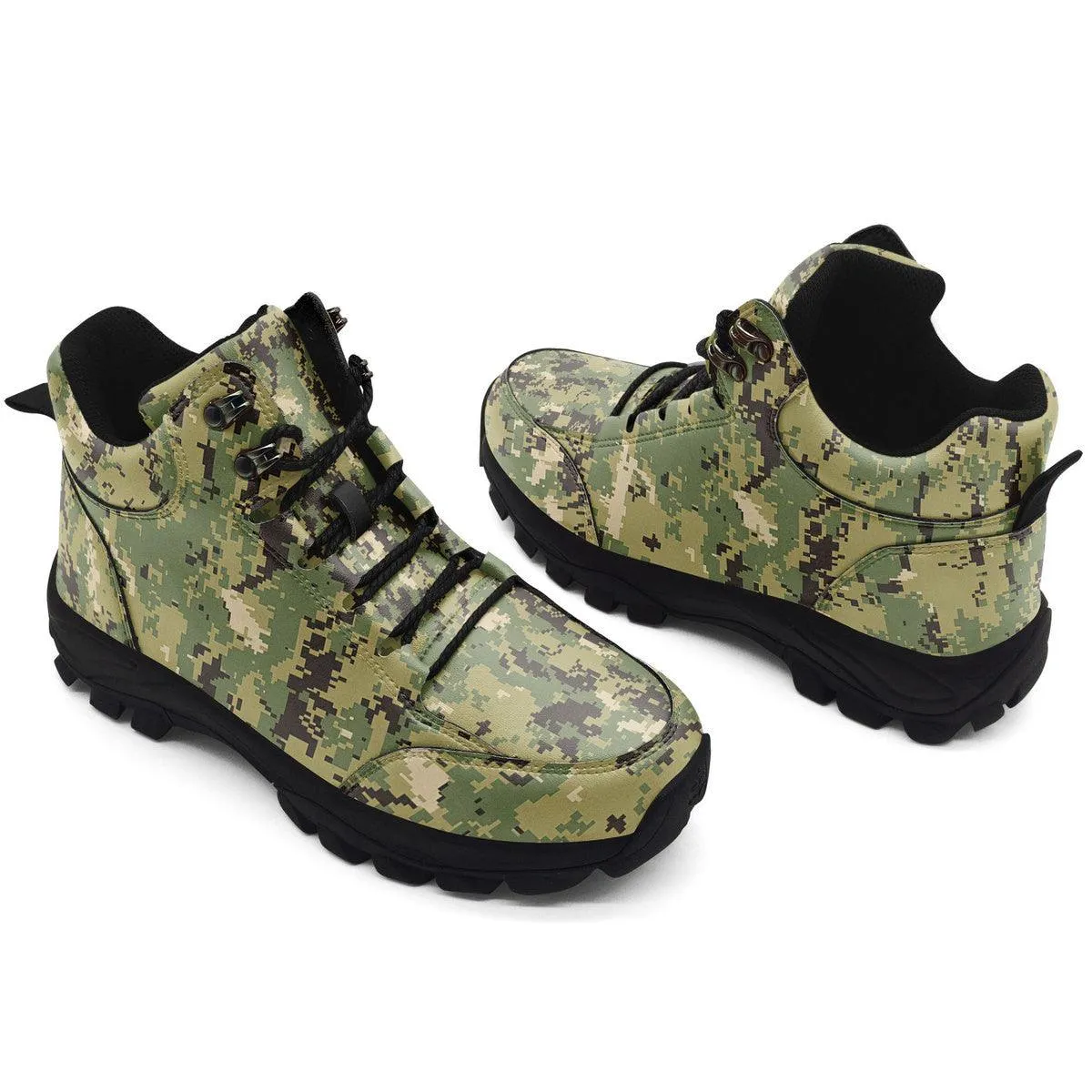 American Navy Working Uniform (NWU) Type III (AOR-2) Woodland Camo Hiking Shoes