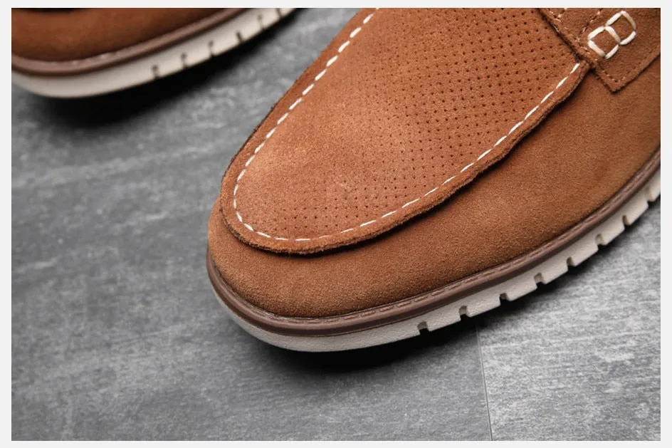 Angelo Ricci™ Autumn Cow Suede Office Style Loafers