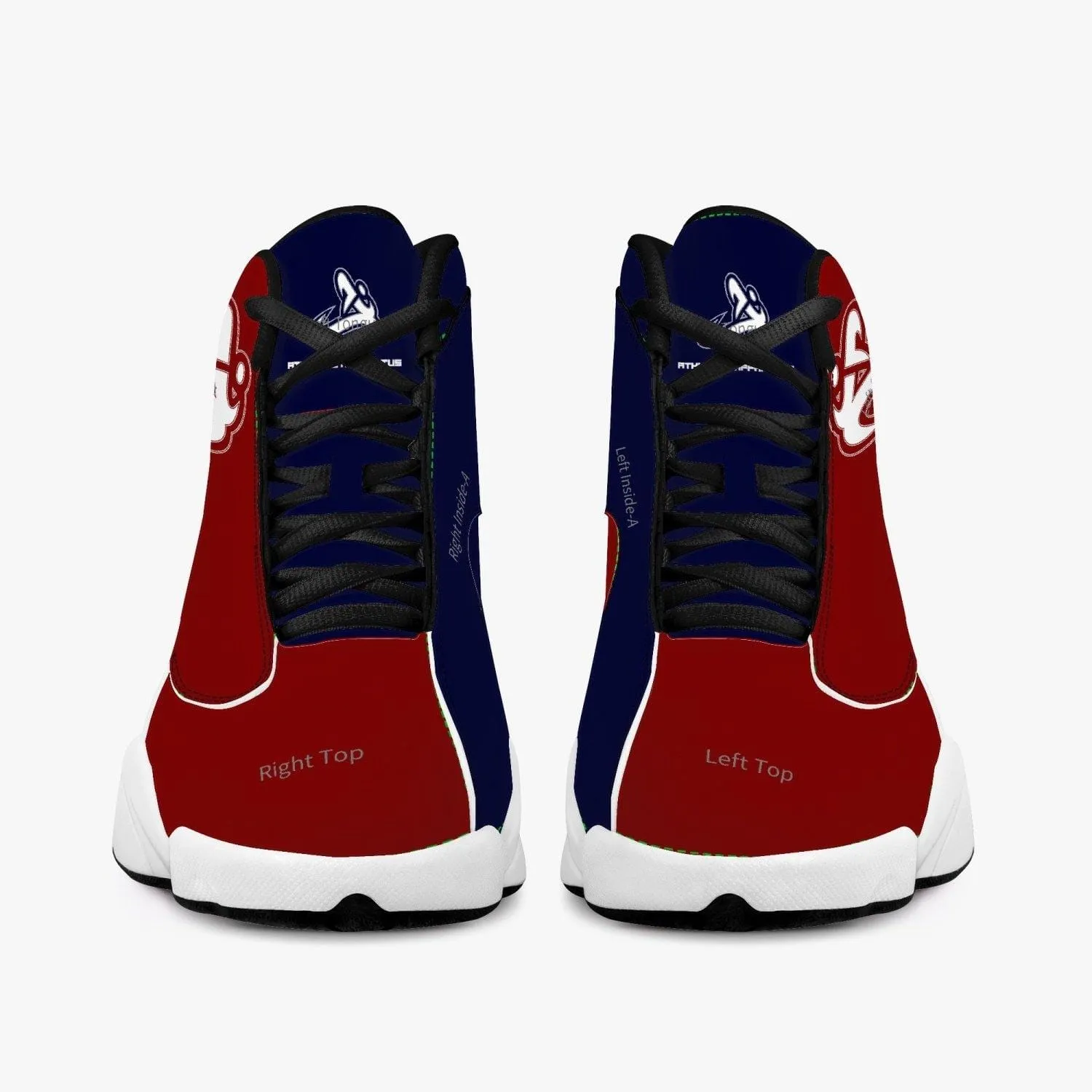 ATHLETIC APPARATUS R.W.B. S1 HIGH-TOP LEATHER BASKETBALL SNEAKERS