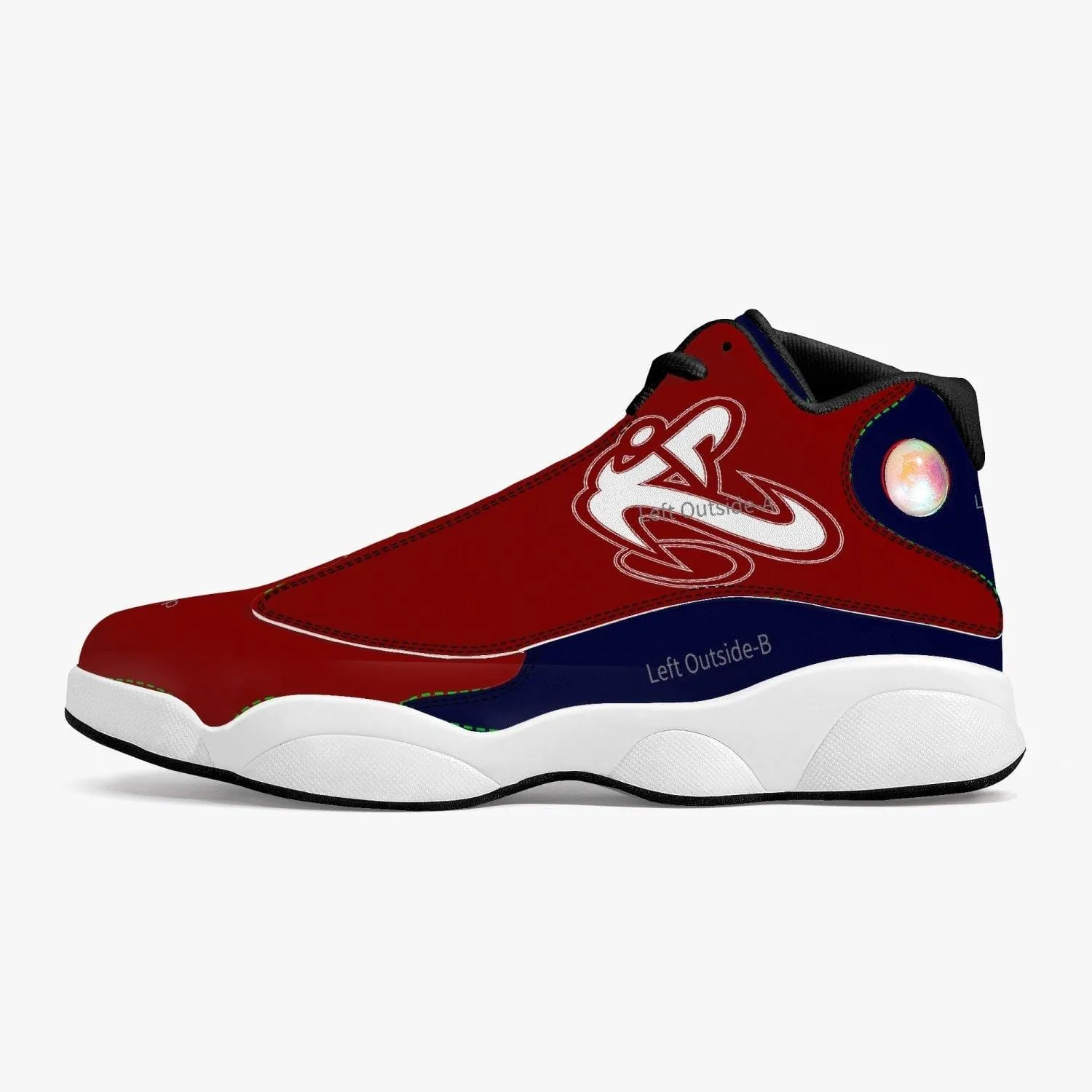 ATHLETIC APPARATUS R.W.B. S1 HIGH-TOP LEATHER BASKETBALL SNEAKERS