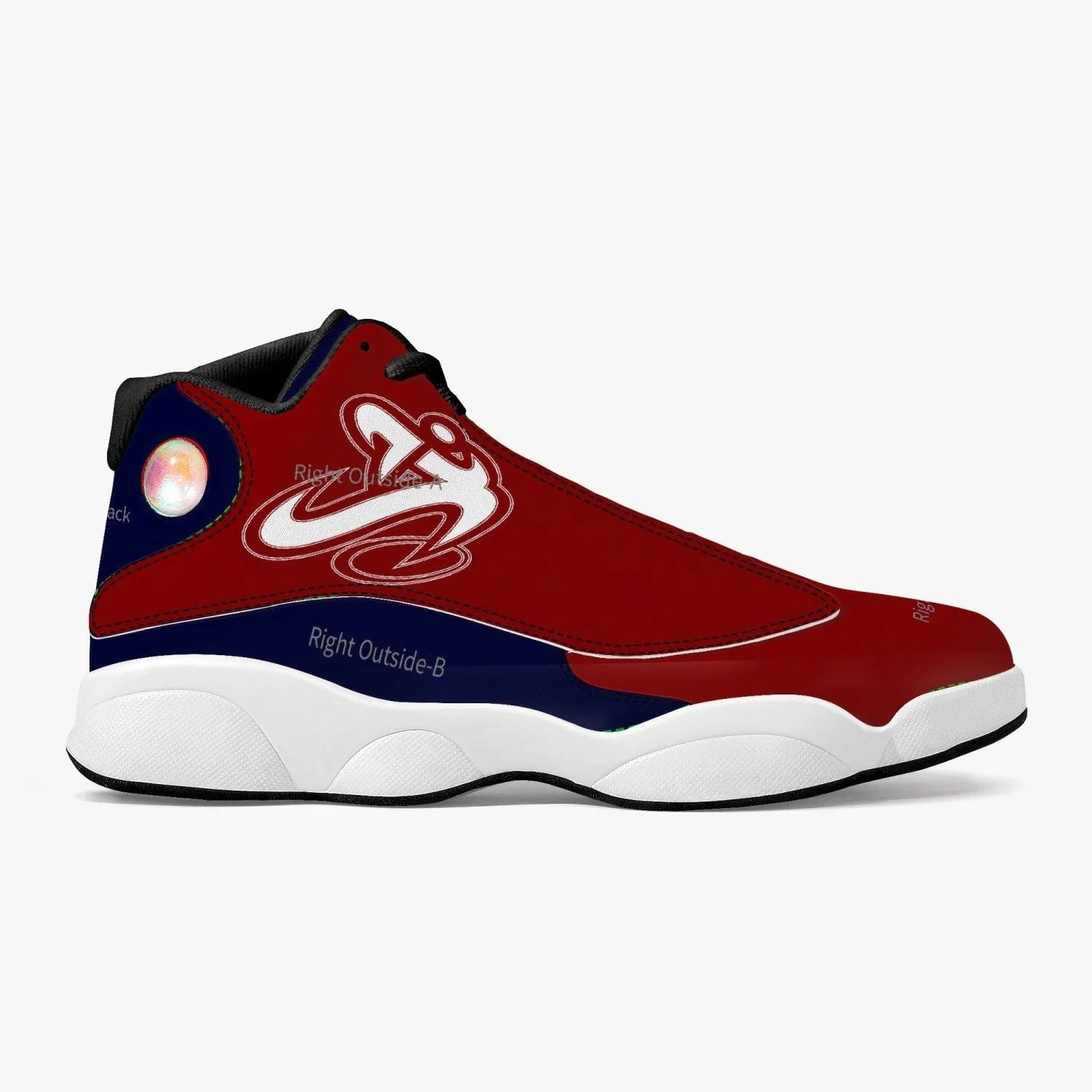 ATHLETIC APPARATUS R.W.B. S1 HIGH-TOP LEATHER BASKETBALL SNEAKERS