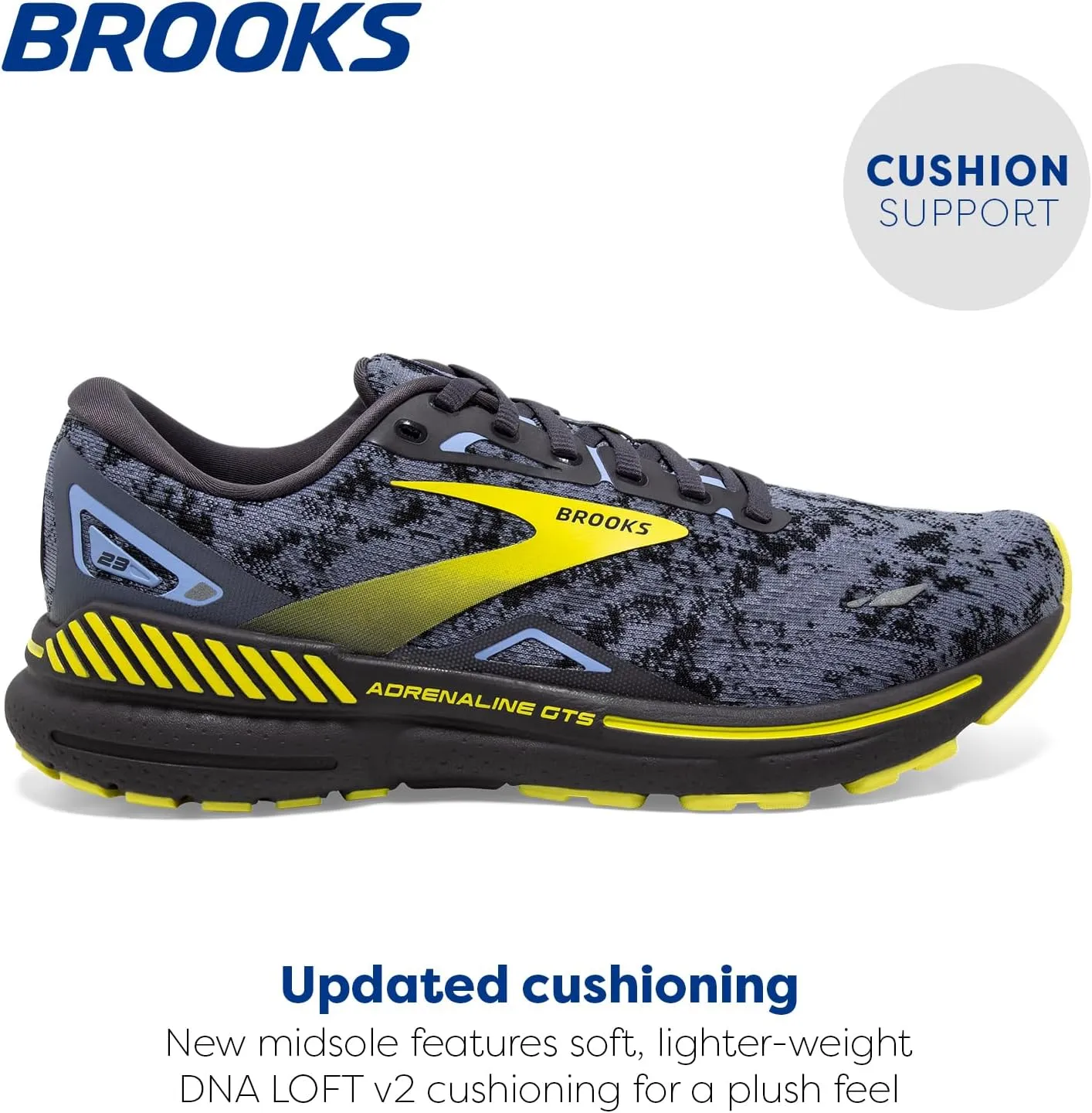 Brooks Mens Adrenaline GTS 23 Supportive Running Shoe