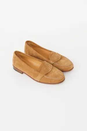 Brown Perforated H Loafer