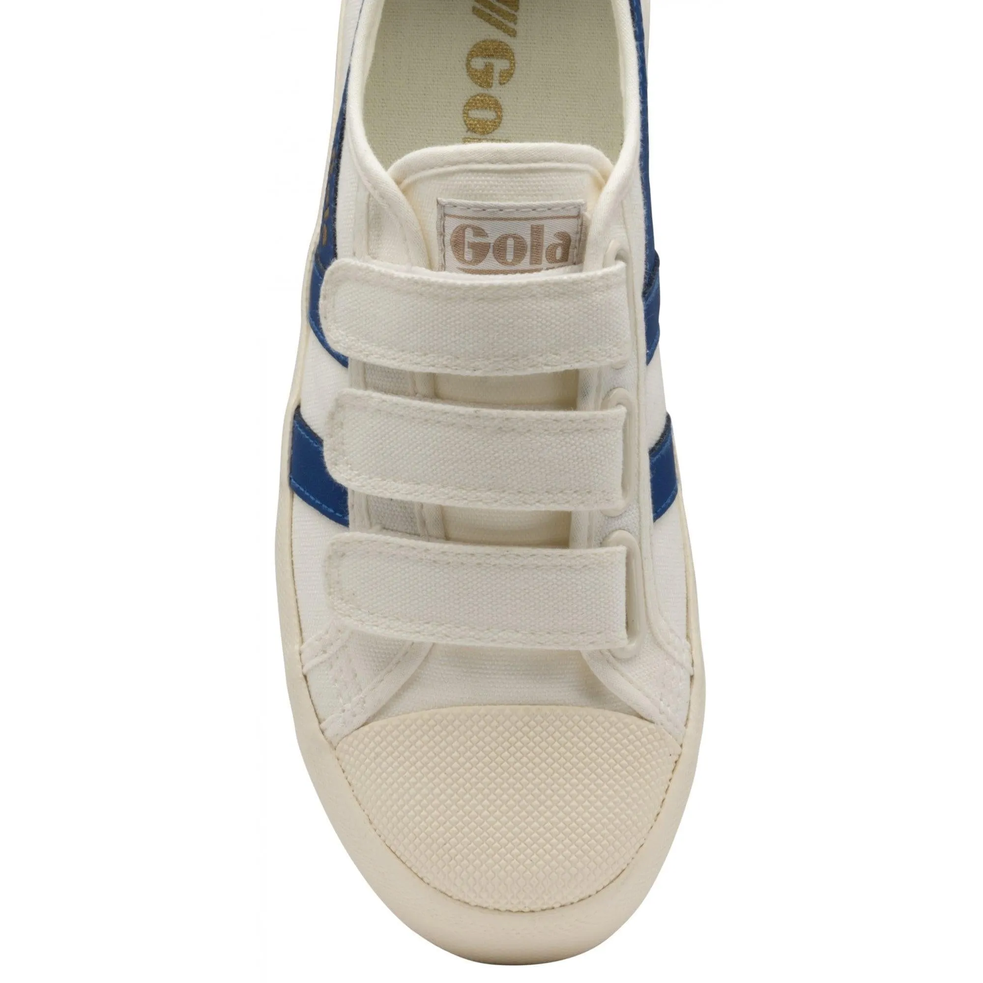 Coaster Velcro Trainer (Off White   Vintage Blue)