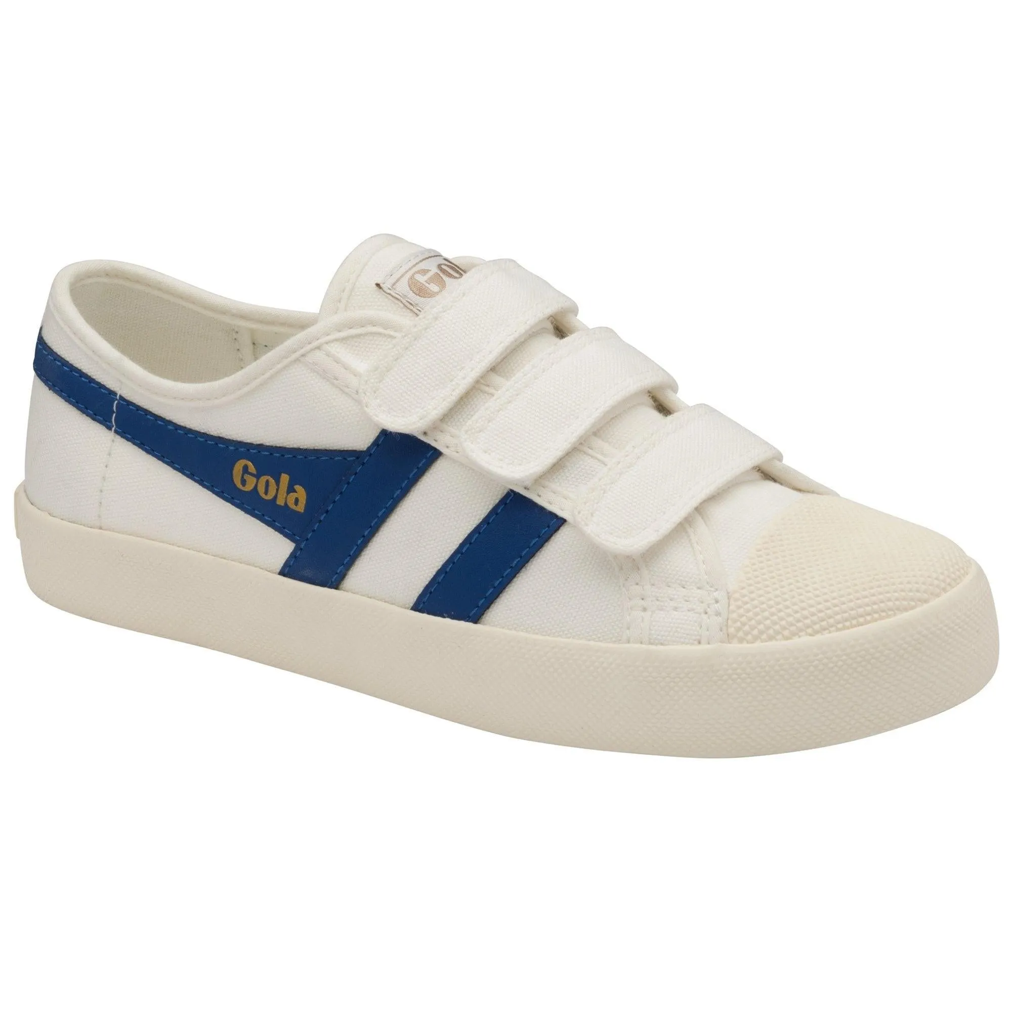 Coaster Velcro Trainer (Off White   Vintage Blue)