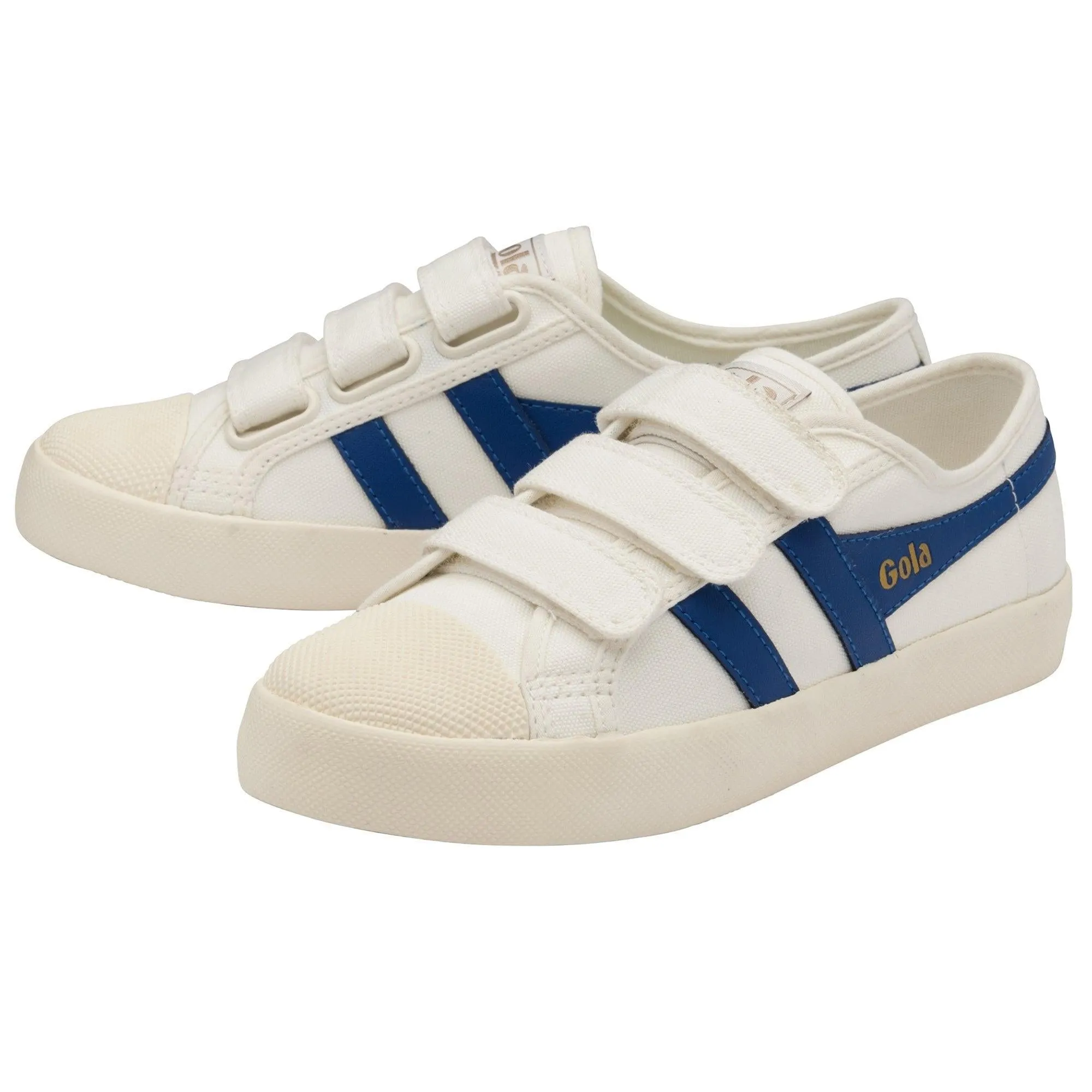 Coaster Velcro Trainer (Off White   Vintage Blue)