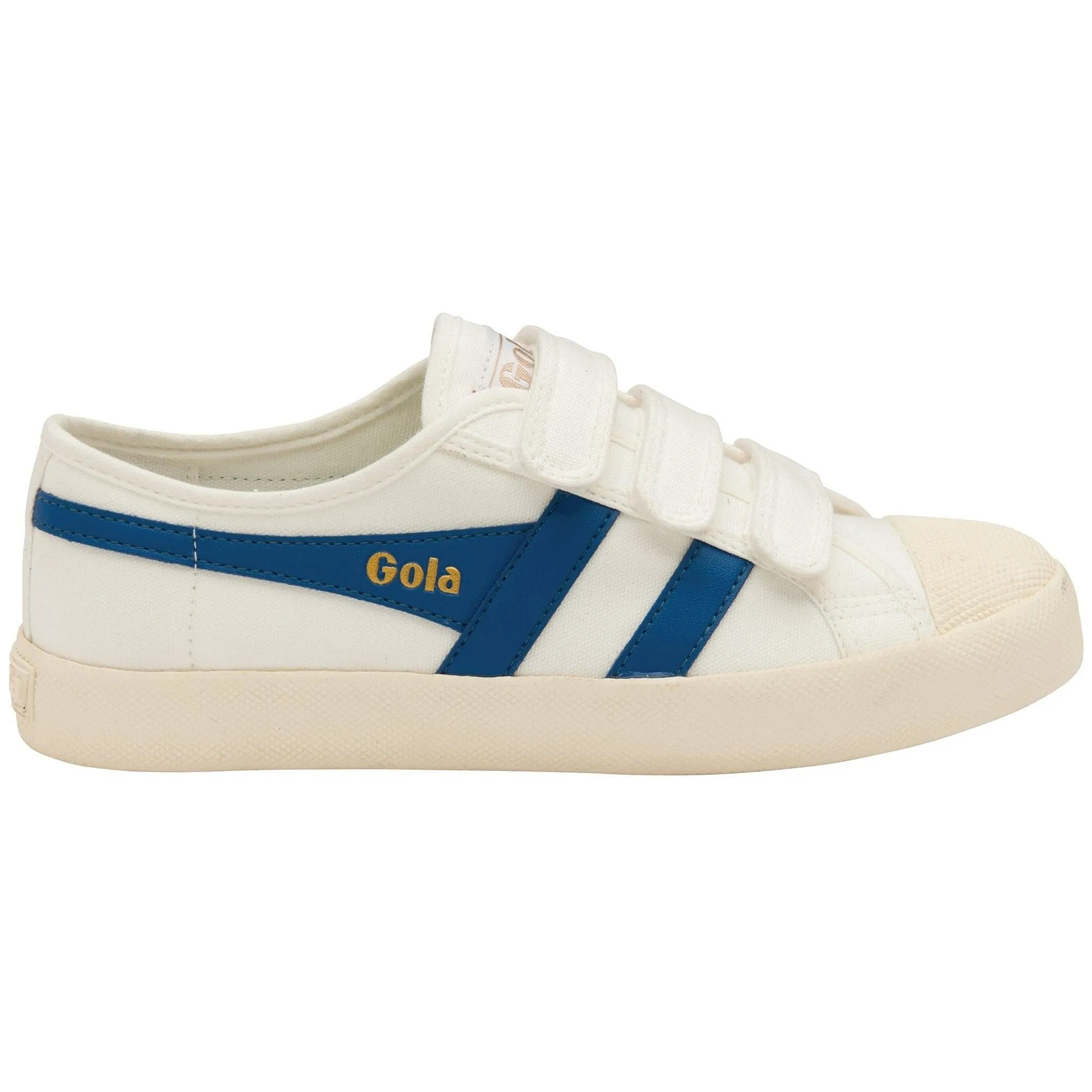 Coaster Velcro Trainer (Off White   Vintage Blue)