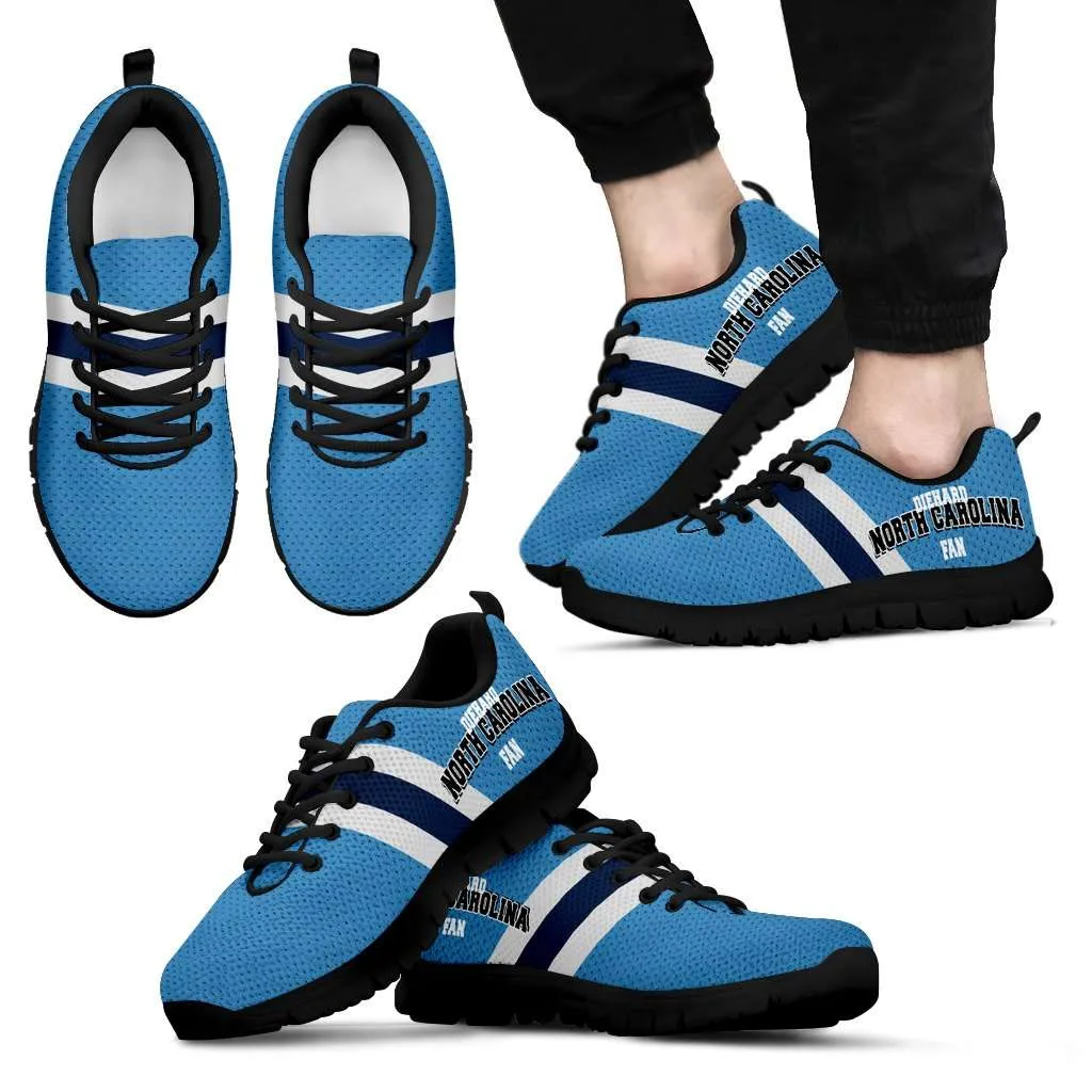 Diehard North Carolina Fan Mesh Fabric Running Shoes