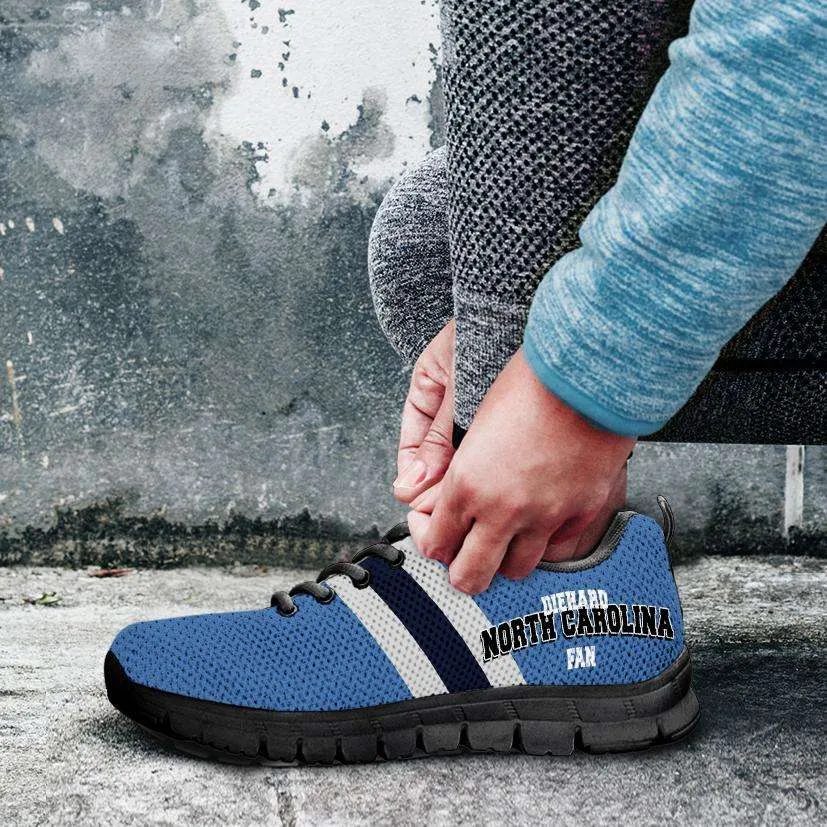 Diehard North Carolina Fan Mesh Fabric Running Shoes