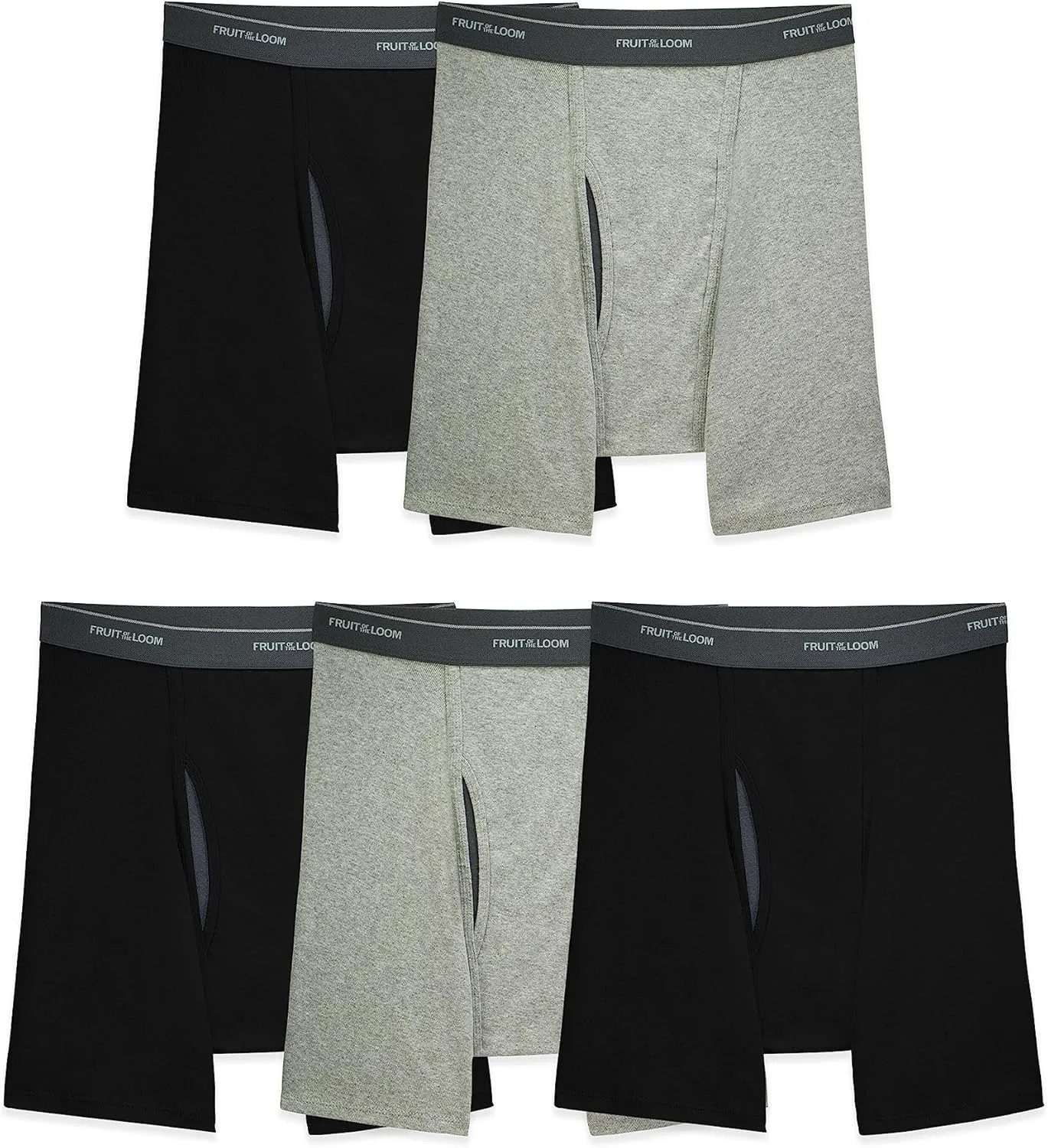 Fruit of the Loom Men's Coolzone Boxer Briefs, Moisture Wicking & Breathable, Assorted Color Multipacks