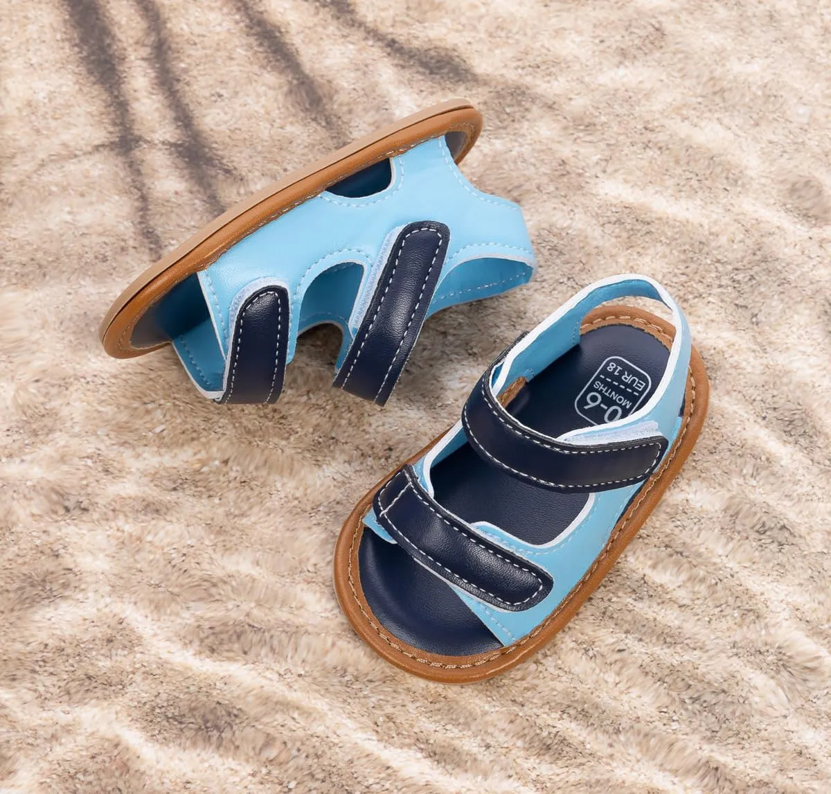 HsdsBebe Infant Baby Boys Girls Summer Beach Sandals Breathable Athletic Anti-slip Soft Sole Newborn First Walker Crib Shoes