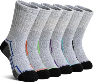 Kids Hiking Walking Socks Boys Girls Toddlers Merino Wool Warm Wicking Cushion Winter Crew Boot Socks