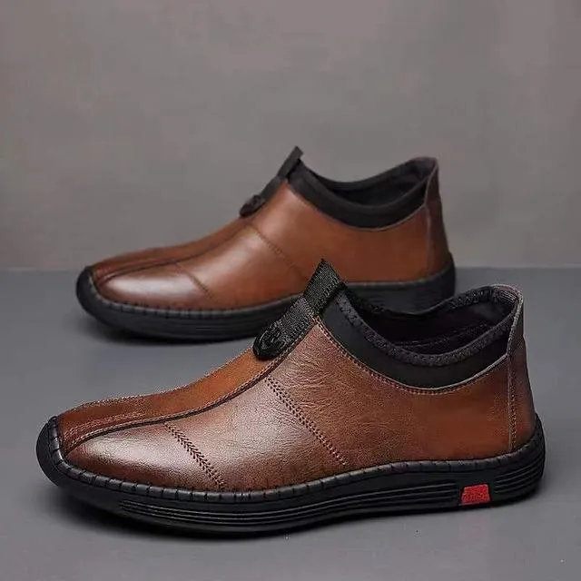 Men's Cowhide Breathable Loafers & Slip-Ons