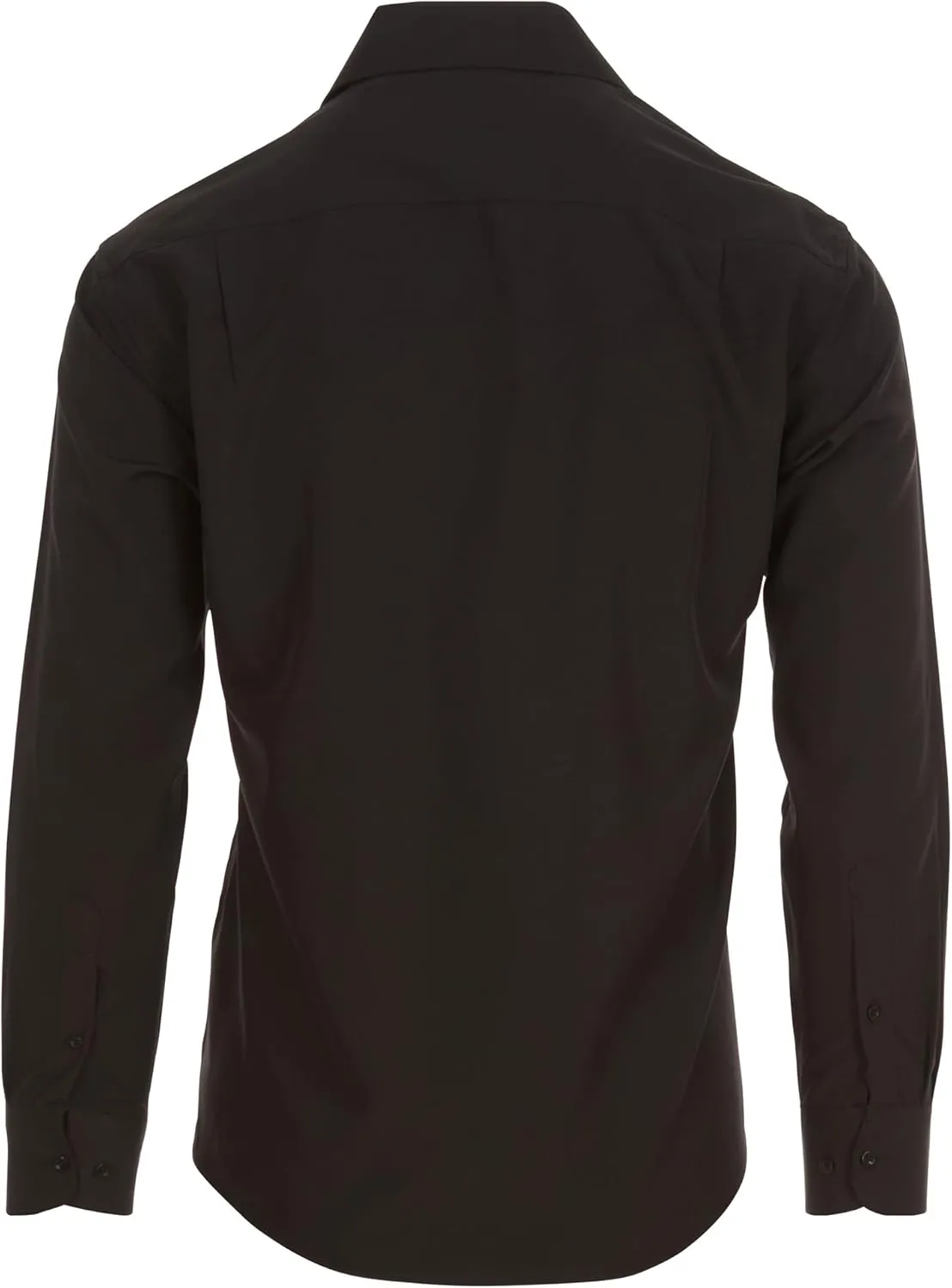 Nautica Slim Fit Mens Dress Shirts Long Sleeve Performance Polyester Fabric Wrinkle Free 4-Way Stretch