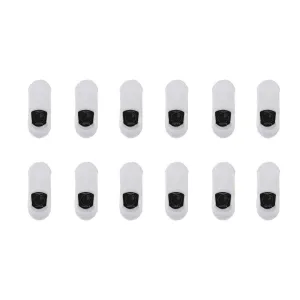 Non-Slip Cushioned No Show Socks, Breathable, 12-Pack, White - Rexy