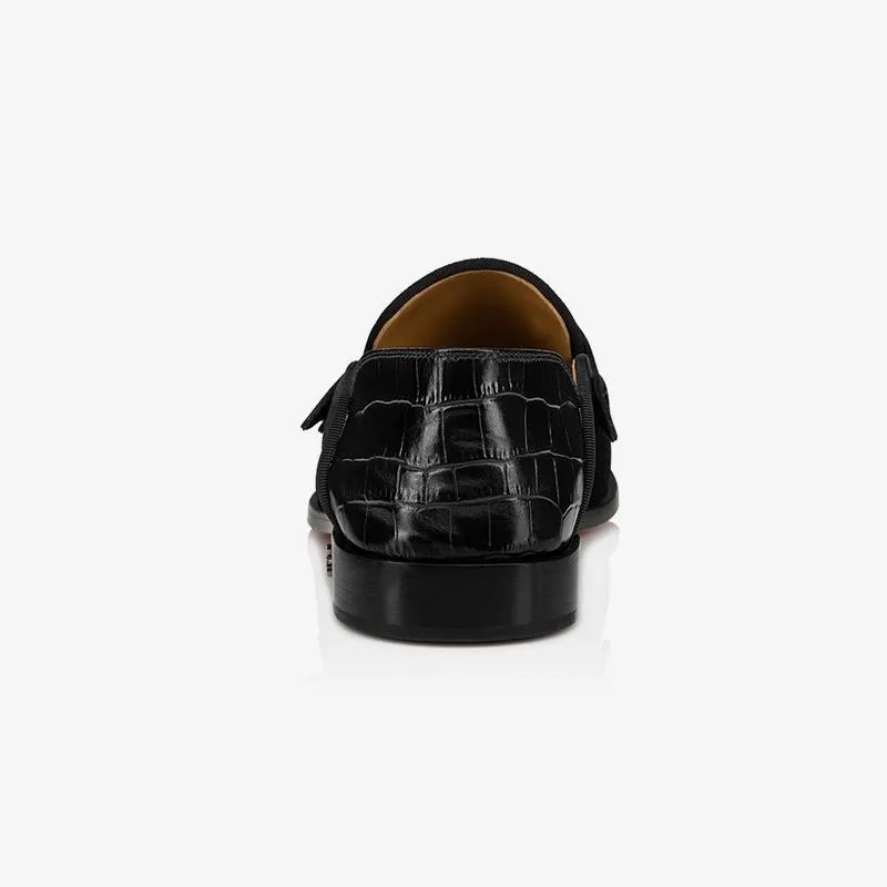Penny Suede Calf Patent Crocodile Loafers